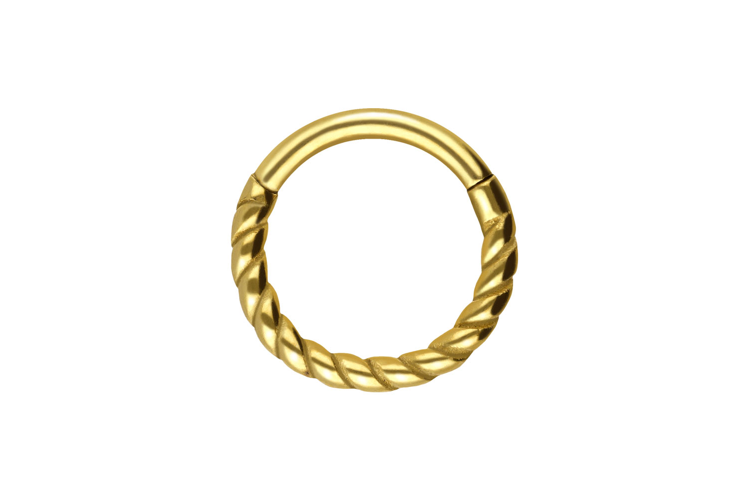 Chirurgenstahl Segmentring Clicker Piercing GEDREHT